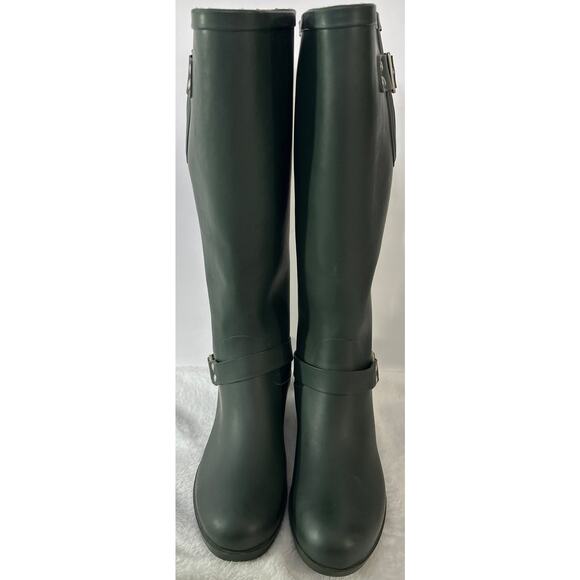 Steve Madden Hunter Green Tsunami Rain Boots Size 7 - Picture 3 of 7